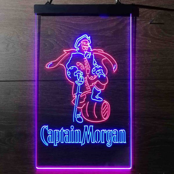 Captain Morgan Standing Dual LED Neon Light Sign